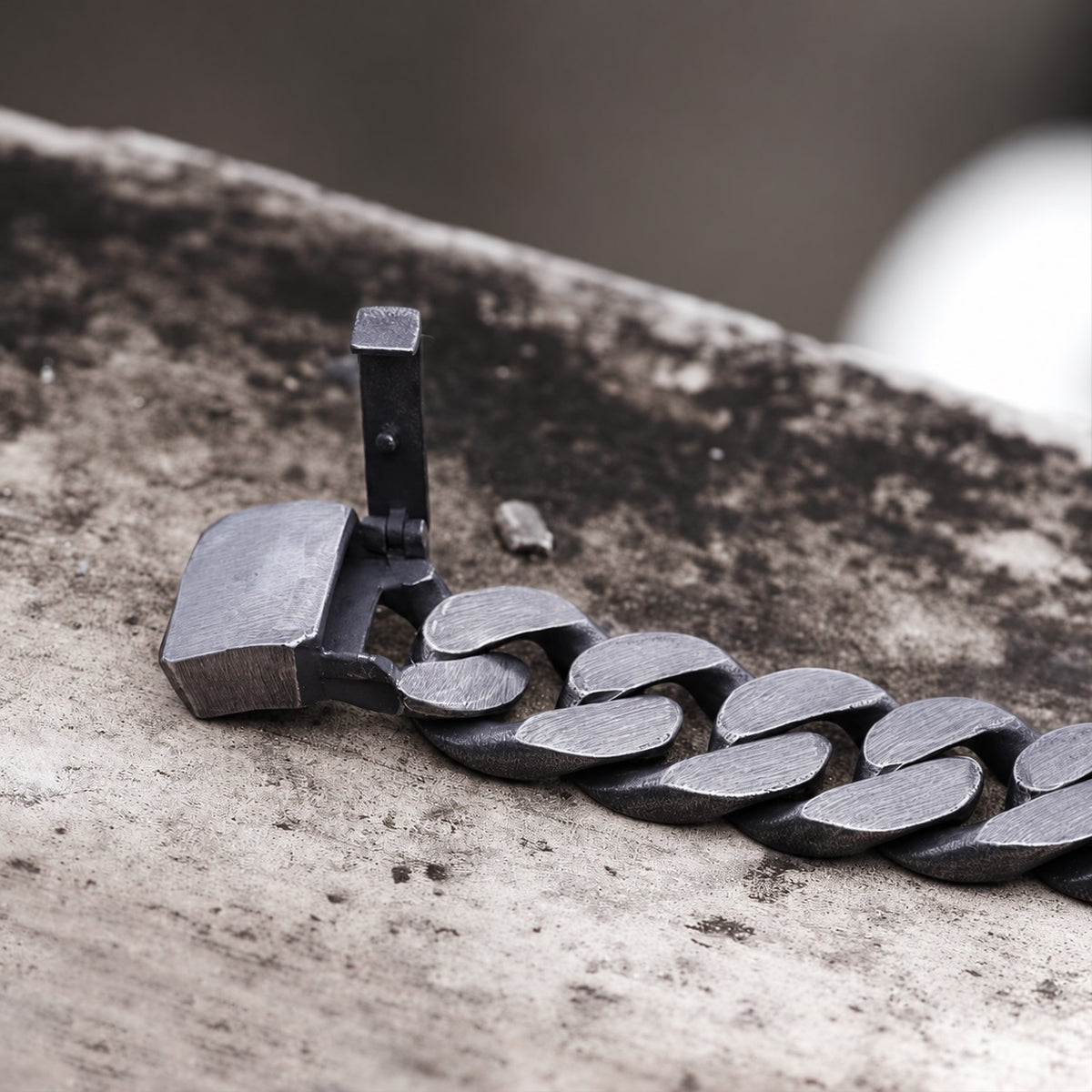 Punk Cuban Chain Bracelet in Stainless Steel