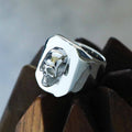 Punk Skull Head Stainless Steel Square Ring