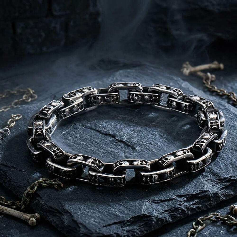 Punk Skull Bracelet in Stainless Steel