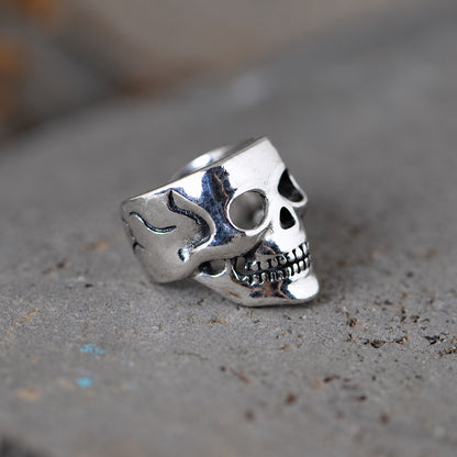 Punk Skull Sterling Silver Ear Cuffs