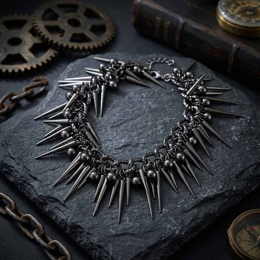 Punk Y2K Spike Rivet Alloy Clavicle Necklace