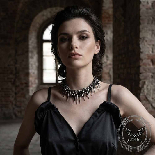 Punk Y2K Spike Rivet Alloy Clavicle Necklace