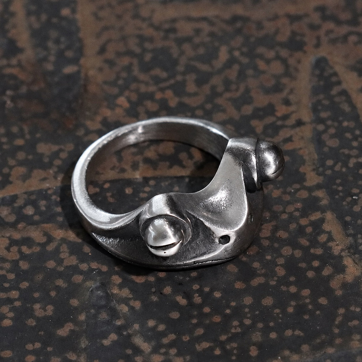 Rango Chameleon Ring in Stainless Steel