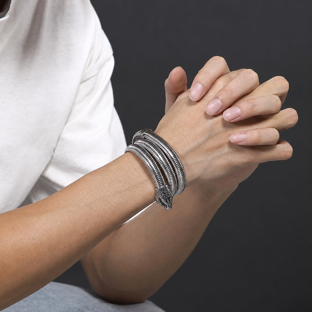 Rattlesnake Stainless Steel Snake Bracelet