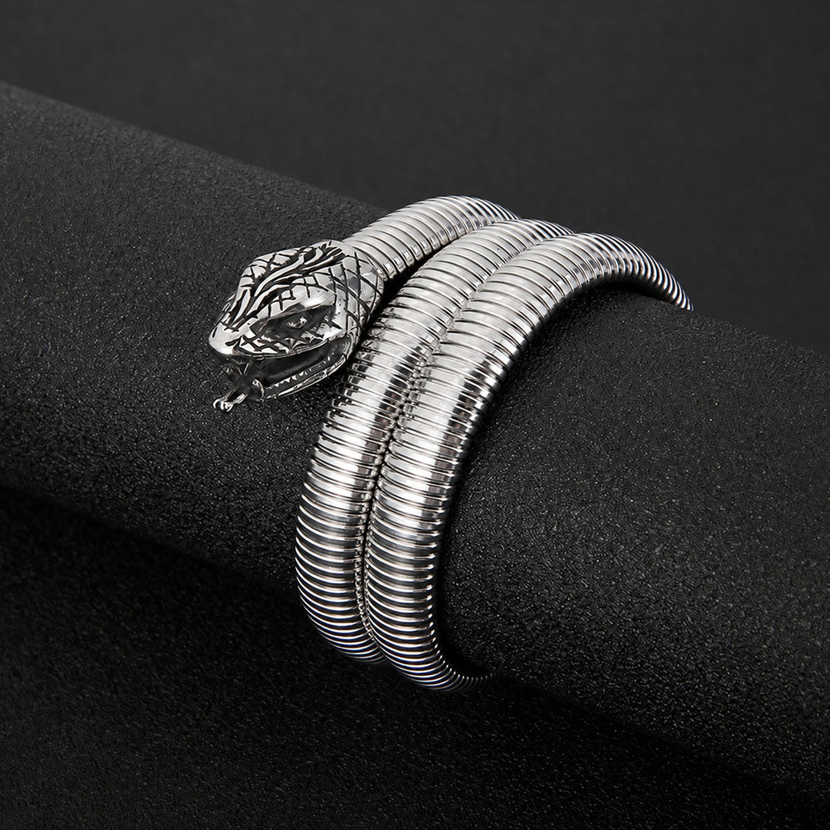 Rattlesnake Stainless Steel Snake Bracelet