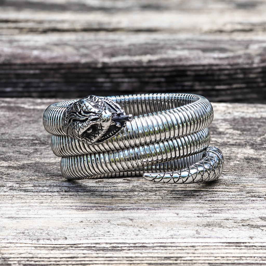 Rattlesnake Stainless Steel Snake Bracelet