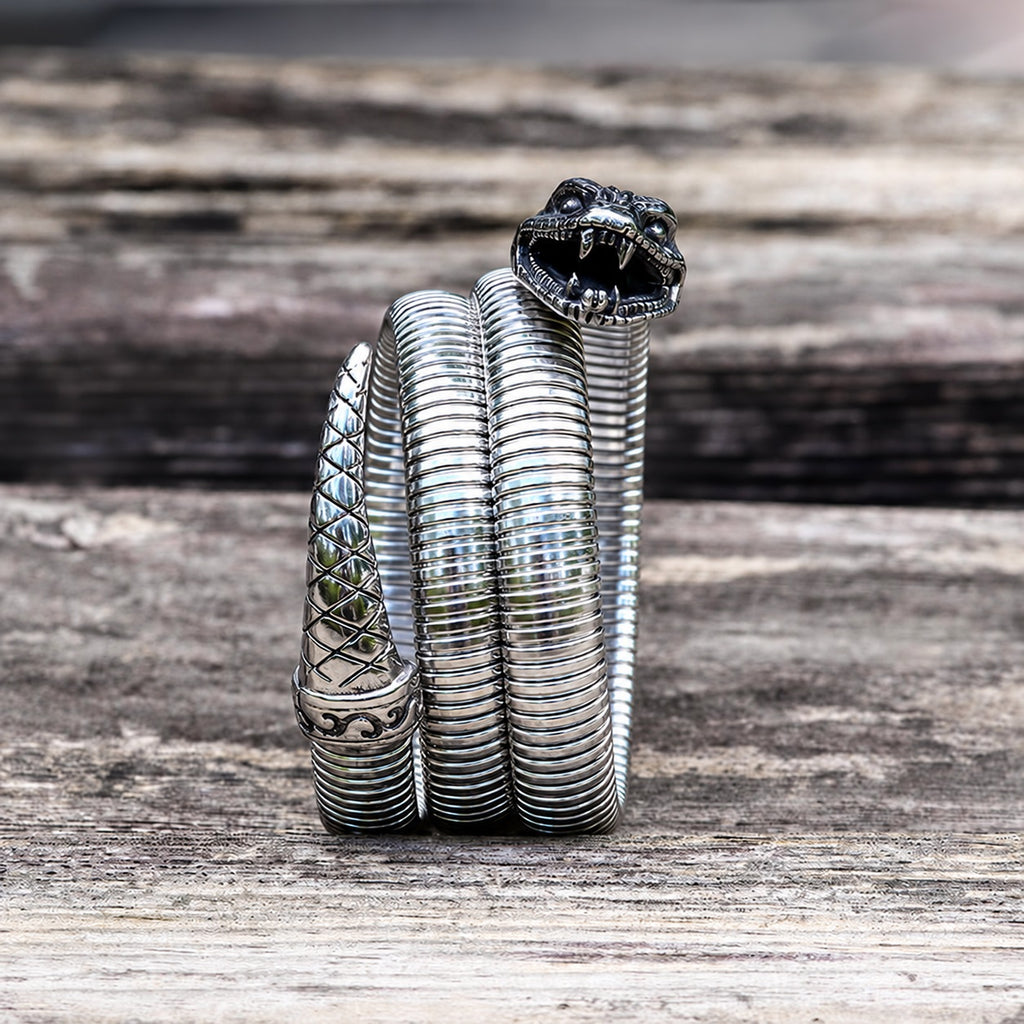 Rattlesnake Stainless Steel Snake Bracelet