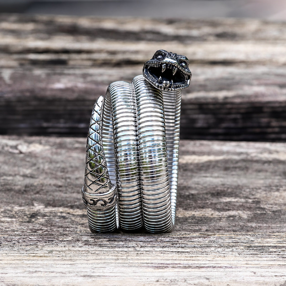 Rattlesnake Stainless Steel Snake Bracelet