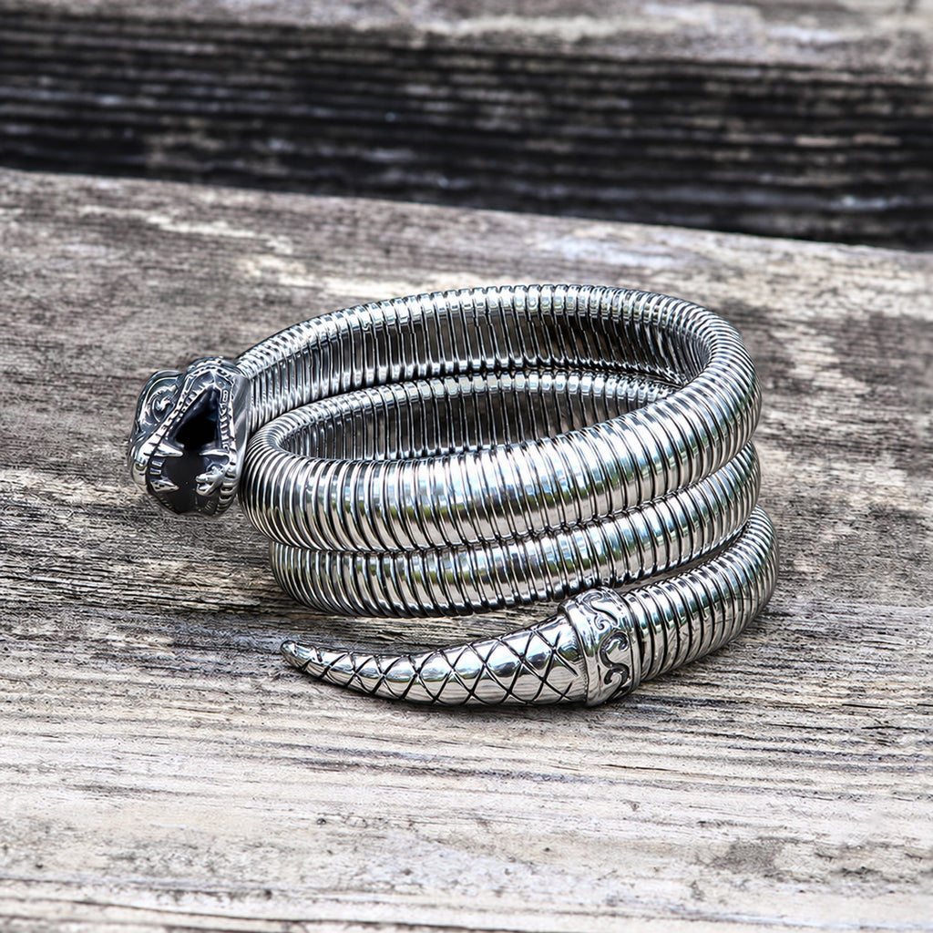 Rattlesnake Stainless Steel Snake Bracelet