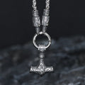 Raven & Hammer Necklace in Stainless Steel