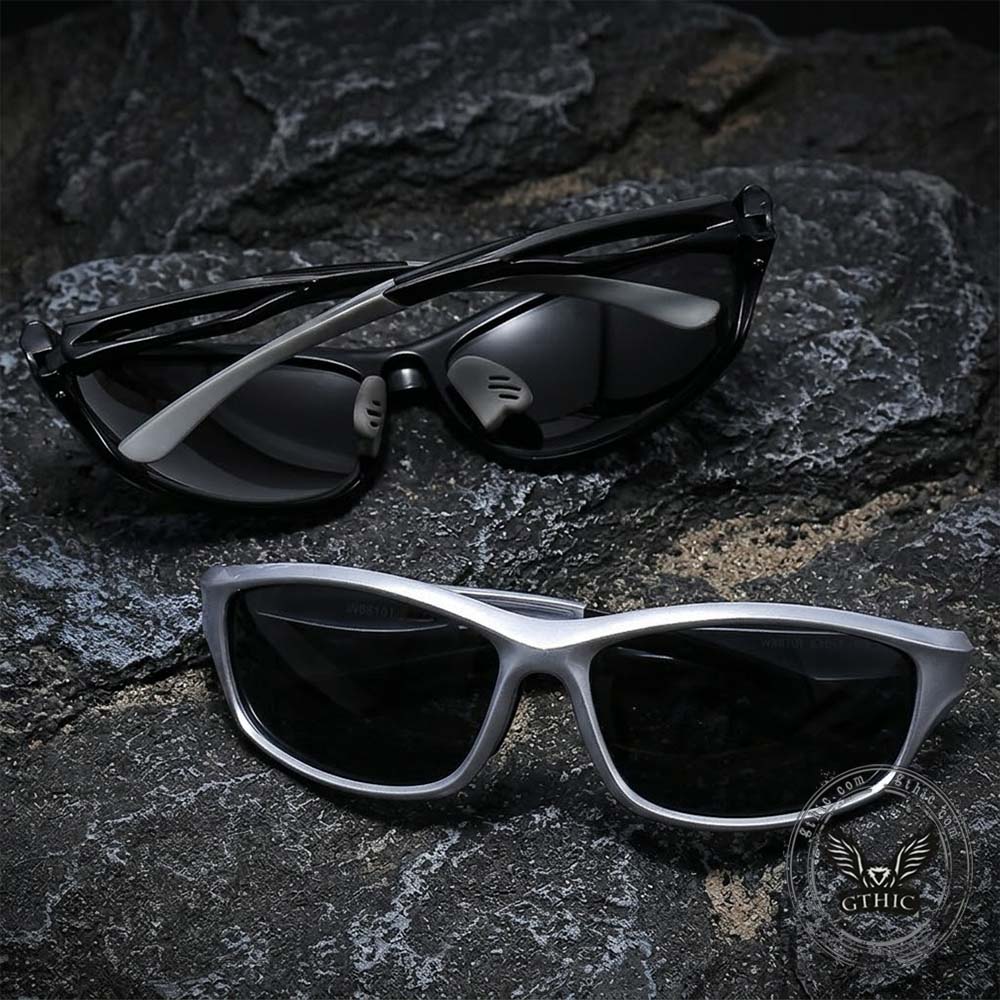 Retro Outdoor Sporty Y2K Polarized PC Sunglasses