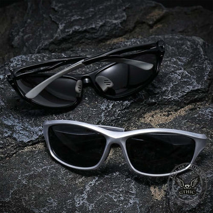 Retro Outdoor Sporty Y2K Polarized PC Sunglasses
