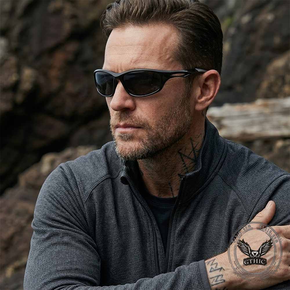 Retro Outdoor Sporty Y2K Polarized PC Sunglasses