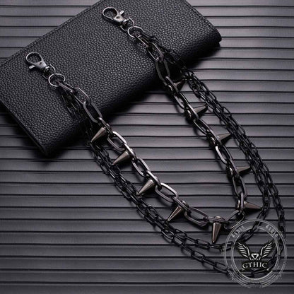 Retro Rock Spiked Punk Alloy Pants Chain
