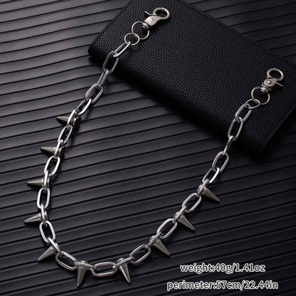 Retro Rock Spiked Punk Alloy Pants Chain