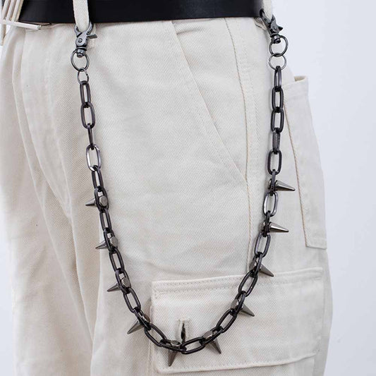 Retro Rock Spiked Punk Alloy Pants Chain