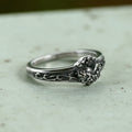 Retro Sacred Heart Of Jesus Ring in Stainless Steel