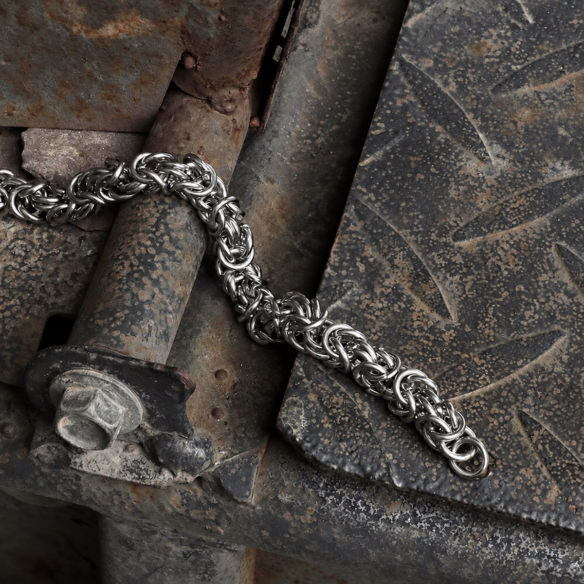 Classic Byzantine Chain Bracelet in Stainless Steel