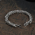 Classic Byzantine Chain Bracelet in Stainless Steel