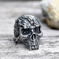 Rise From Ashes Stainless Steel Skull Ring