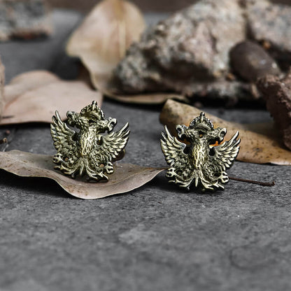Royal Double-headed Eagle Cufflinks in Brass