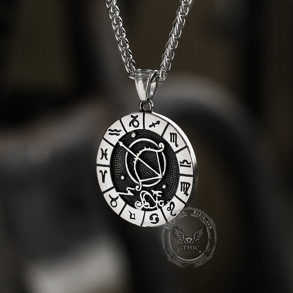 Sagittarius Pendant in Stainless Steel
