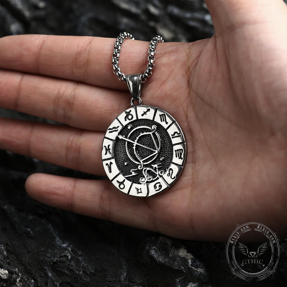 Sagittarius Pendant in Stainless Steel