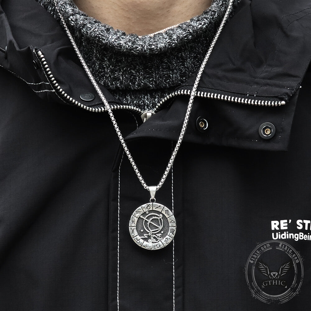 Sagittarius Pendant in Stainless Steel