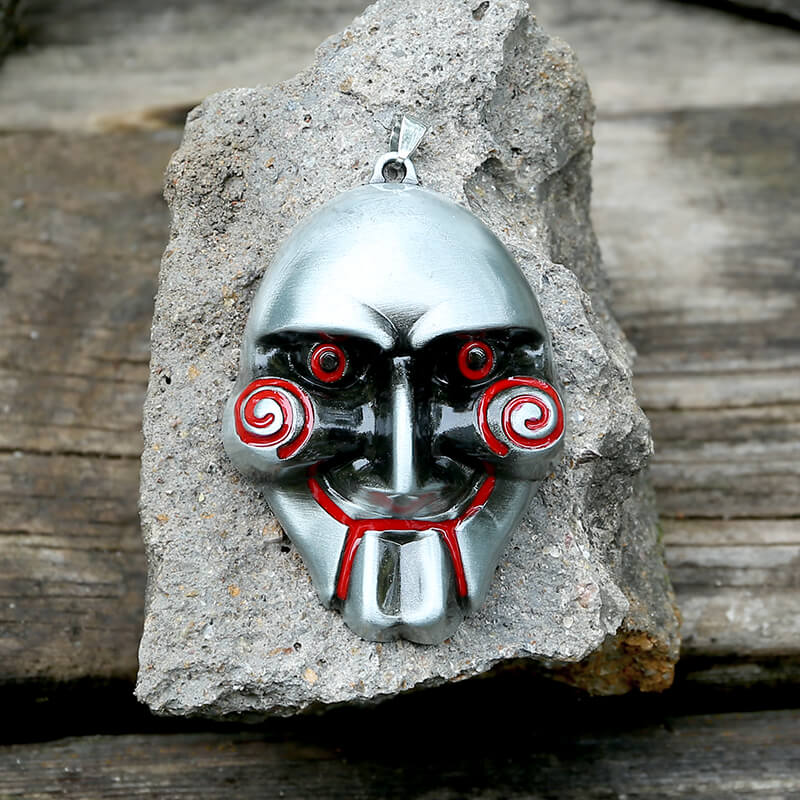 Saw Billy Mask Alloy Necklace
