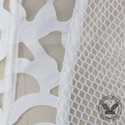 Sexy Mesh Hollow Out Flower Overbust Corset