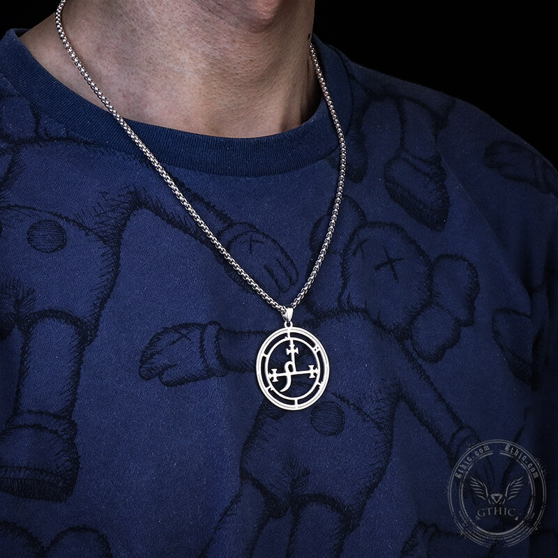 Sigil of Lilith Necklace in Stainless Steel