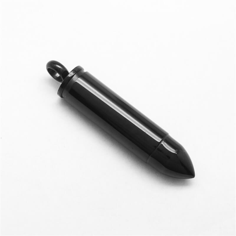 Simple Bullet Stainless Steel Openable Pendant