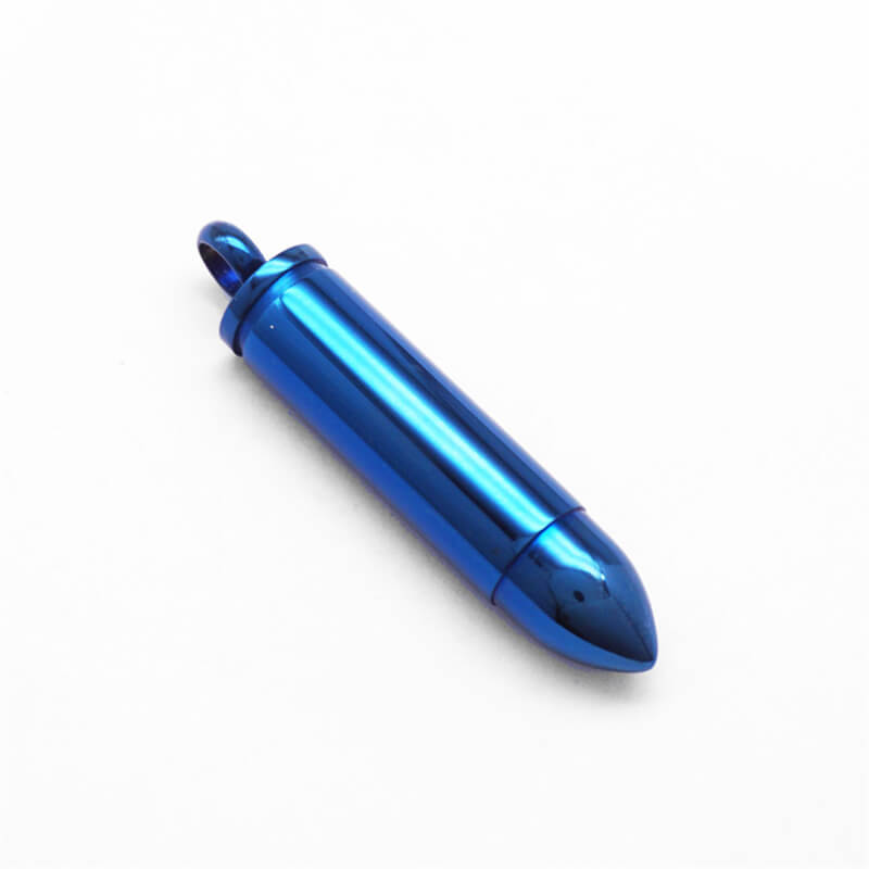 Simple Bullet Stainless Steel Openable Pendant