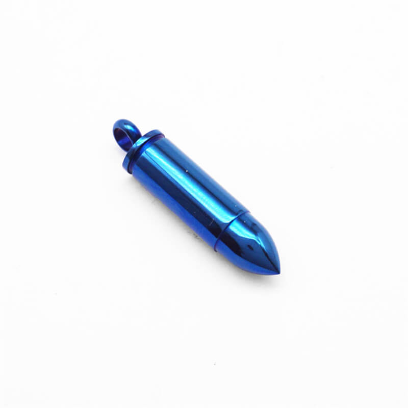 Simple Bullet Stainless Steel Openable Pendant