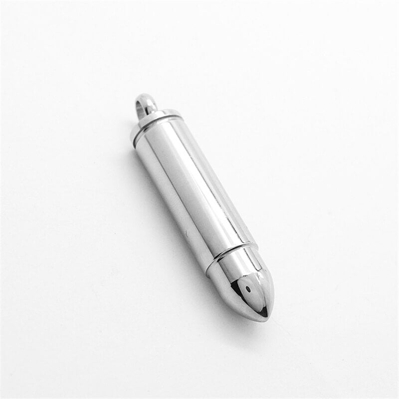 Simple Bullet Stainless Steel Openable Pendant