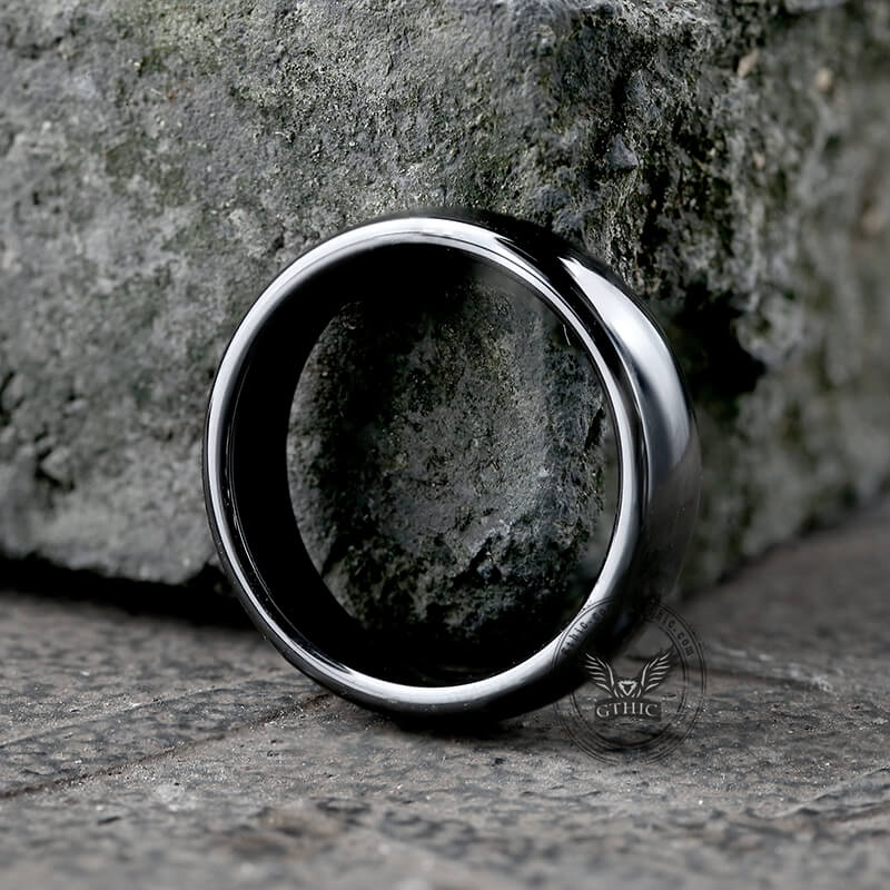 Simple Couple Wedding Ring in Ceramic