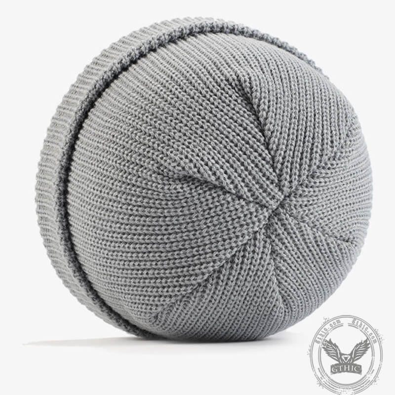 Simple Solid Color Cuffed Beanie Hat