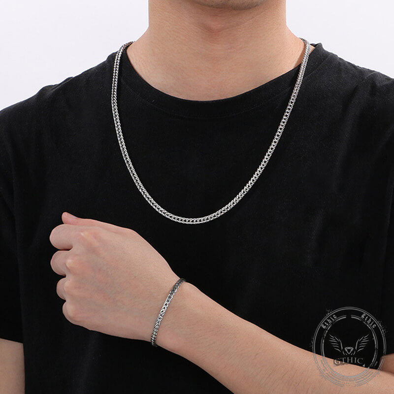 Simple Solid Color Jewelry Buckle Bracelet in Stainless Steel