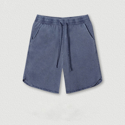 Simple Solid Color Strappy Pocket Shorts