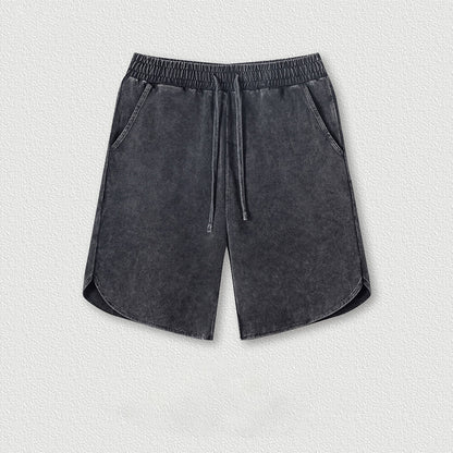 Simple Solid Color Strappy Pocket Shorts