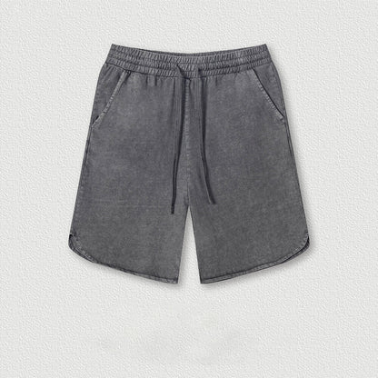 Simple Solid Color Strappy Pocket Shorts