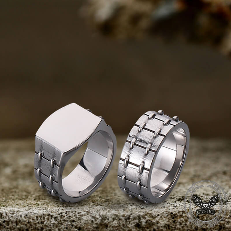 Simple Tire Ring in Stainless Steel