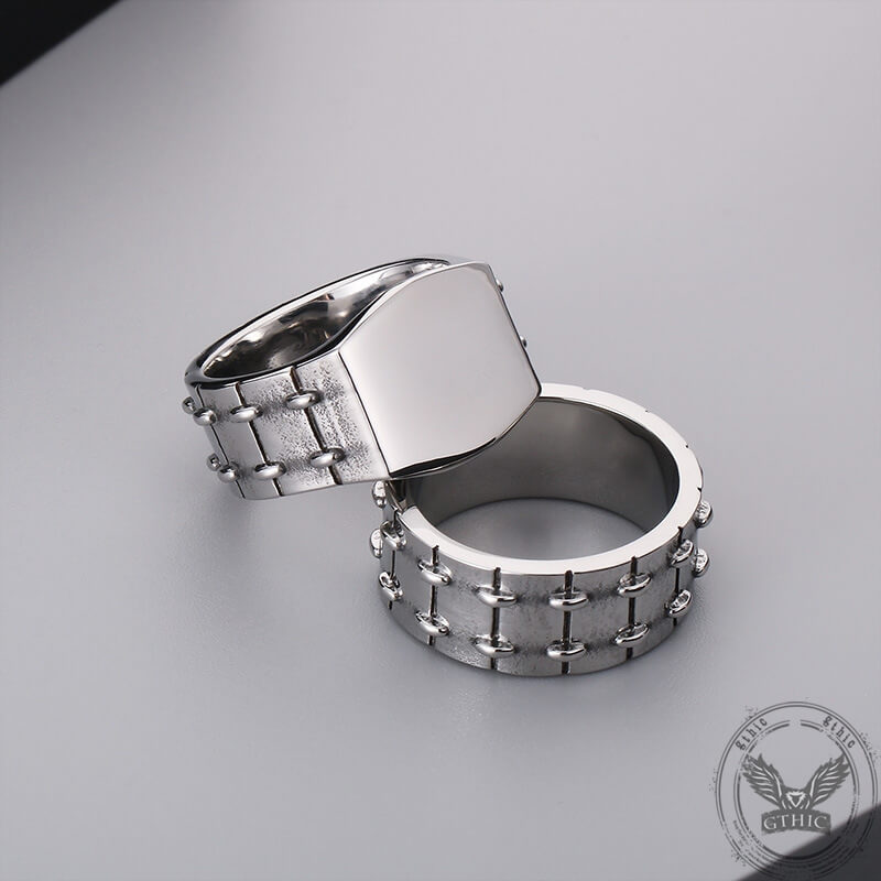 Simple Tire Ring in Stainless Steel