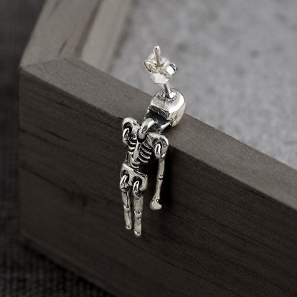 Skeleton Earrings in Sterling Silver