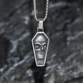 Skull Coffin Pendant in Stainless Steel