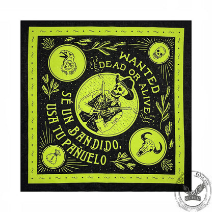 Skull Head Cotton Square Scarf