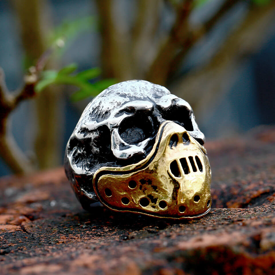 Hannibal Mask Ring in Stainless Steel