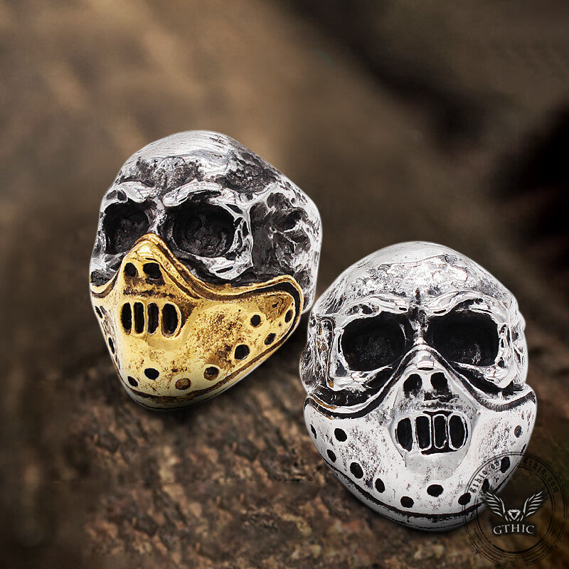Hannibal Mask Ring in Stainless Steel