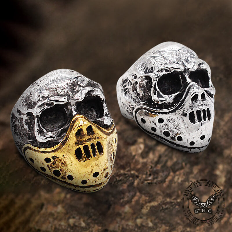 Hannibal Mask Ring in Stainless Steel