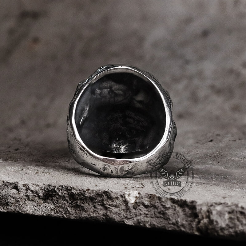 Hannibal Mask Ring in Stainless Steel